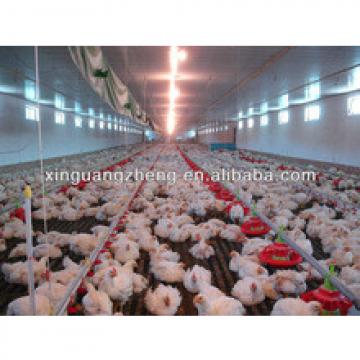 whole low cost light frame steel structure broiler/layer poultry house farm shed