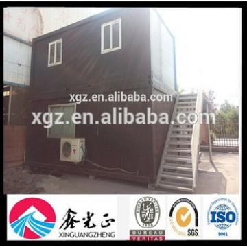 Two storeyTrailer Insulation Container House with Steel Staircase