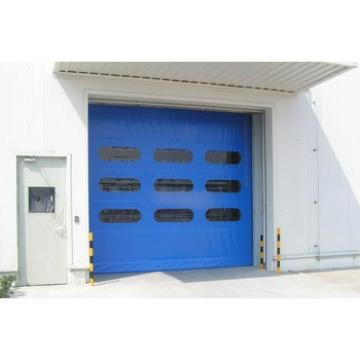 Automatic PVC high speed fast roll up door stainless steel frame