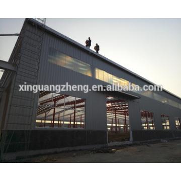 large steel canopy warehouse with fiberglass panel