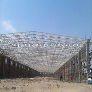 high span light prefabricated roof steel structure gymnasium warehouse worshop shed design and construction