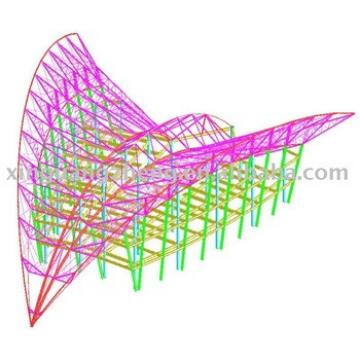 3D design of light steel structural prefabricated warehouse