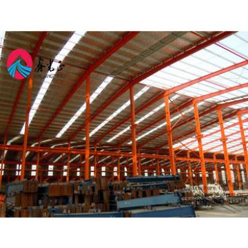 Portable assembling pre-made steel structural frame warehouse construction
