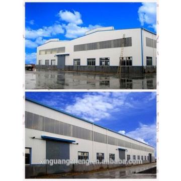 Pre-engineering double slope prefabricated steel structural warehouse building
