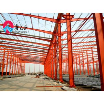 Portable design pre-made steel structural frame warehouse construction shed