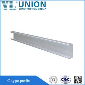 High quality galvanized c profile/ c purlin / steel channel for construction