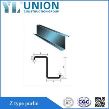 hot rolled z steel section/galvanized C Z purlin/zinc galvanized c channel