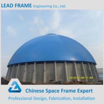 classic and typical design steel space frame for limestone storage domes