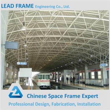 China Prefabricated Long Span Space Frame Strucuture Waiting Station Steel Roof Trusses