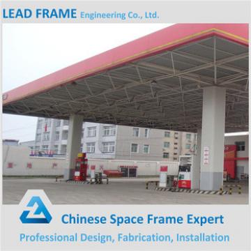 Light Prefab Space Grid Steel Frame Gas Filling Station With SGS Test