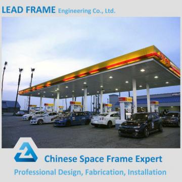 Strong Prefabricated Steel Gas Station Canopy