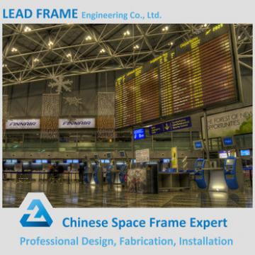 Galvanized space frame roof airport terminal