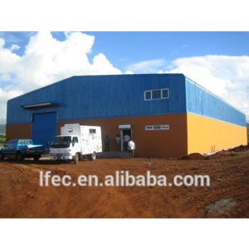 High Rise Long Span Light Type Steel Prefabricated Industrial Sheds