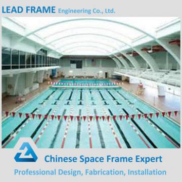 Prefabricated Steel Truss Structure Long Span Pool Cover With Frame