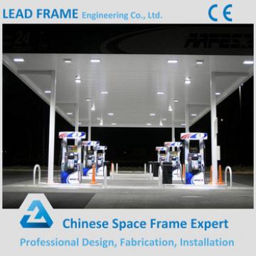 2016 Hot Sale Prefabricated Steel Space Frame Petrol Station Construction