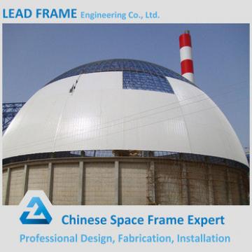 Prefabricated steel building space frame dome shed coal power plant