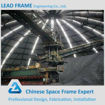 pre-engineering light type steel bolted structural dome coal storage