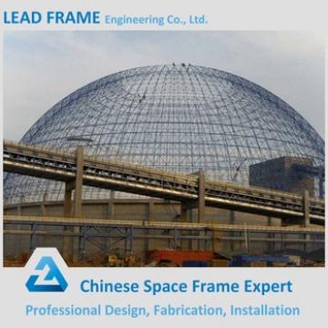 Stormproof coal power plant space frame storage