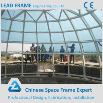 Prefab Steel Construction Tempered Glass Dome Made in China