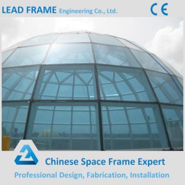 Galvanized Steel Framing Structure Glass Roof Dome