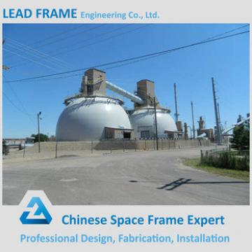 Long span space frame structures coal storage for coal-fired power plant