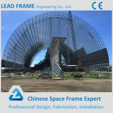 Light Type Space Frame Structure Windproof Curved Coal Storage Shed Barrel Cover