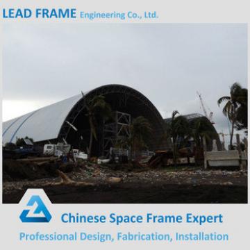 Wind resistant canopy galvanized steel frame building