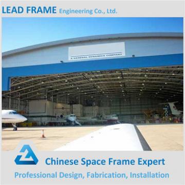 anti wind metal roof steel structure arch aircraft hangar