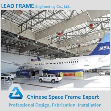 Different types space frame steel structure airplane hangar