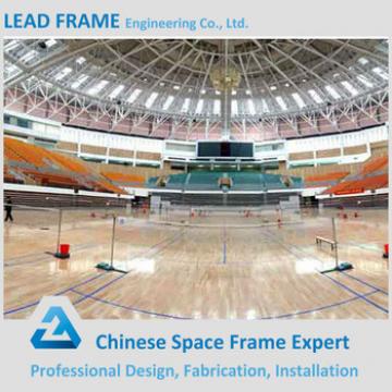 Steel space frame stadium roof with steel frame