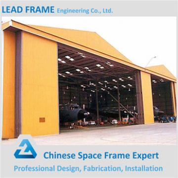 Manufacture steel Prefabricate aircraft hangar arch truss roof