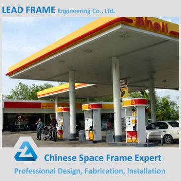 Lightweight space frame gas station canopies for sale
