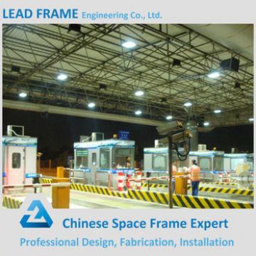 Space frame structure prefabricated highway toll gate