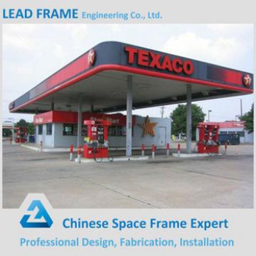 Cost-effectice Professional Light Steel Beautiful Space Frame Gas Station Canopy