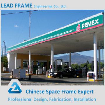 Prefab space frame petrol station roofing