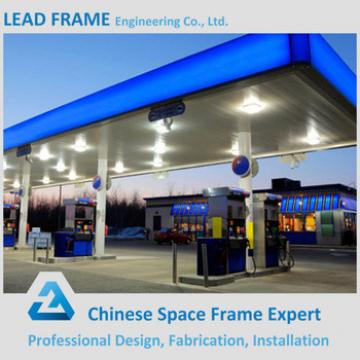 Long span space frame system petrol station design