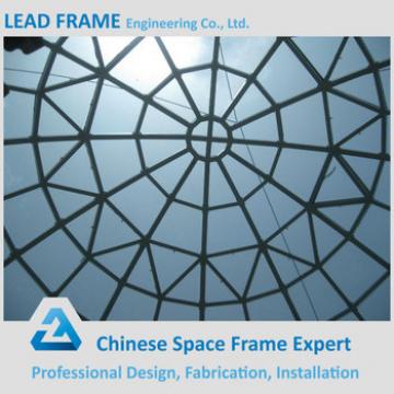 Outdoor Steel Frame Structure Glass Atrium Roof