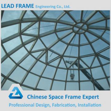 Long Span Steel Frame Structure Glass Atrium Roof