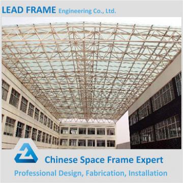 Bullet Proof Steel Frame Structure Glass Atrium Roof