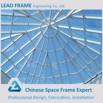 Pre-engineering Steel Frame Structure Glass Atrium Roof