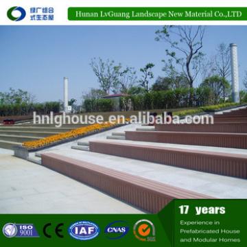 co-extrusion WPC decking colour mixing wood plastic composite park bench wpc decking prices