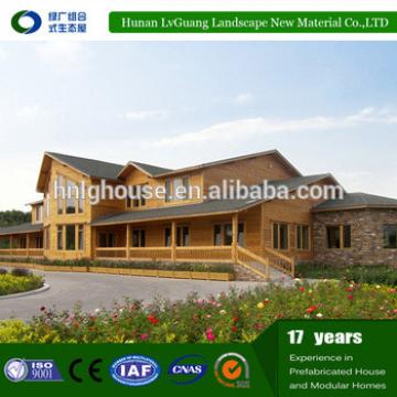 low cost prefabricated wooden villa house lowe price for sell