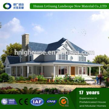 Prefabricated modular home design,modern slope roof prefab house