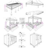 sandwich panel steel frame container house