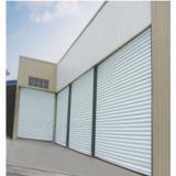 Vertical anti-wind rapid roller shutter door