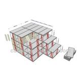 20ft modular container offices, sandwich panel