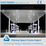 light type ball joint space frame steel gas station canopies for sale