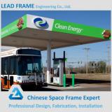 High quality prefabricated metal roof cost of gas station canopy