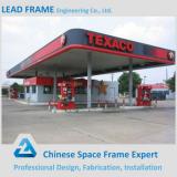 Prefabricated space frame fast install gas station construction