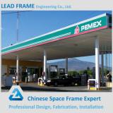 Economical gas station canopy with space frame structure